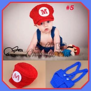 🛑New🛑Mario Baby Outfit Photo Prop Set🛑